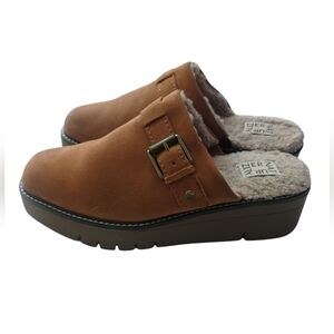 Naturalizer Brown Mules with Buckle